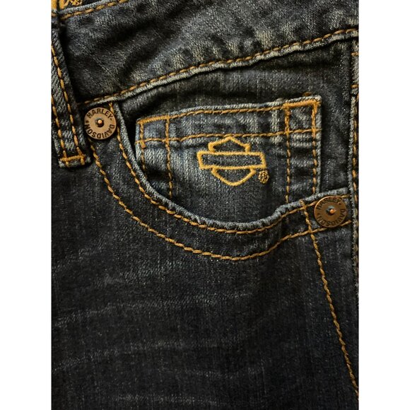 Harley-Davidson Curvy Bootcut Jeans Size 12T - Picture 8 of 10